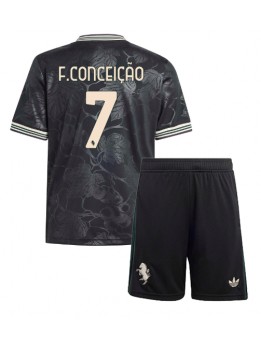 Billige Juventus Francisco Conceicao #7 Tredjedraktsett Barn 2025-26 Kortermet (+ Korte bukser)